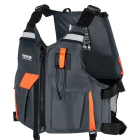 VEVOR Life Vest for Watersports (PFD), Life Jacket with Waterproof Nylon & 96N Buoyancy, Life Vest/Jacket for Any Water Activity-Fishing, Kayakin